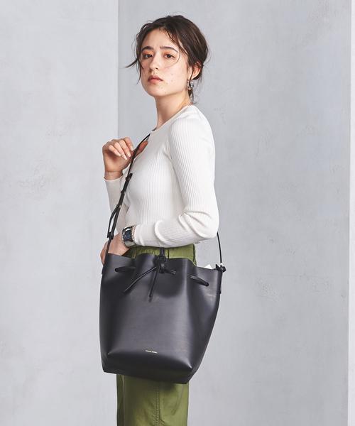 MANSUR GAVRIEL(マンサーガブリエル)の「<MANSUR GAVRIEL(マンサー ガブリエル)>VEGE BUCKET バッグ■■■◆(ショルダーバッグ・レディース・ブラック・Red/Navy)」の4枚目の写真