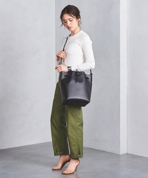 MANSUR GAVRIEL(マンサーガブリエル)の「<MANSUR GAVRIEL(マンサー ガブリエル)>VEGE BUCKET バッグ■■■◆(ショルダーバッグ・レディース・ブラック・Red/Navy)」の12枚目の写真