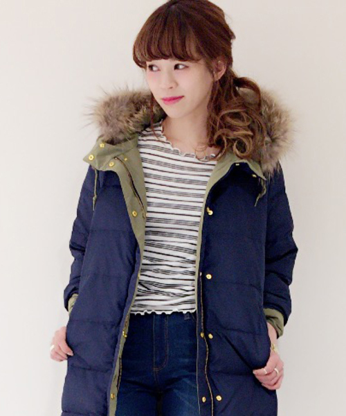 archives（アルシーヴ）の「メローマルチボーダー プルオーバー（Tシャツ/カットソー・レディース・オフホワイト/ネイビー/ブラック・MEDIUM）」の2枚目の写真