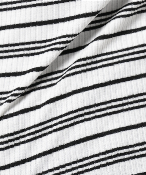 archives（アルシーヴ）の「メローマルチボーダー プルオーバー（Tシャツ/カットソー・レディース・オフホワイト/ネイビー/ブラック・MEDIUM）」の10枚目の写真