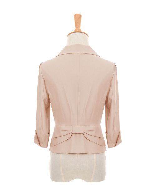 セール】バックリボンテーラードジャケット 結婚式 ボレロ パーティー