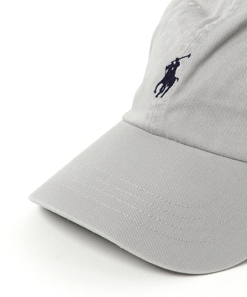 POLO RALPH LAUREN（ポロ ラルフ ローレン）の「コットン チノ スポーツ キャップ（キャップ・メンズ・グレー/グリーン系4・ONE SIZE）」の3枚目の写真