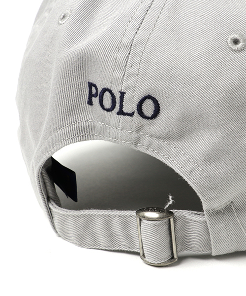 POLO RALPH LAUREN（ポロ ラルフ ローレン）の「コットン チノ スポーツ キャップ（キャップ・メンズ・グレー/グリーン系4・ONE SIZE）」の4枚目の写真