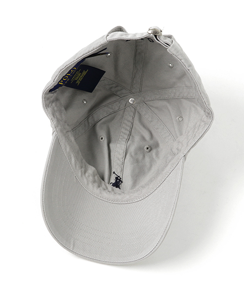 POLO RALPH LAUREN（ポロ ラルフ ローレン）の「コットン チノ スポーツ キャップ（キャップ・メンズ・グレー/グリーン系4・ONE SIZE）」の6枚目の写真
