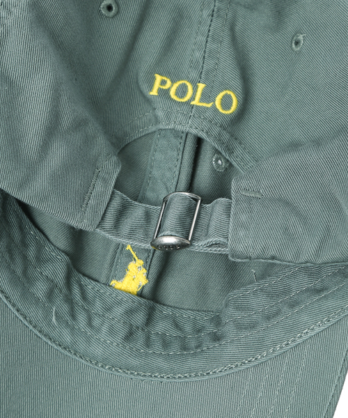 POLO RALPH LAUREN（ポロ ラルフ ローレン）の「コットン チノ スポーツ キャップ（キャップ・メンズ・グレー/グリーン系4・ONE SIZE）」の12枚目の写真