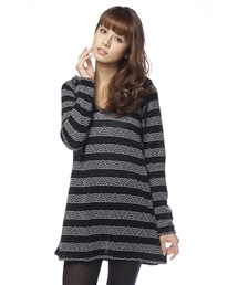 SLY LANG | ステッチボーダーフードOP(ワンピース)