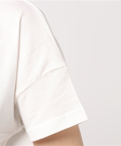 POU DOU DOU(プードゥドゥ)の「ランダム刺繍Tシャツ(Tシャツ/カットソー・レディース・オフホワイト/ダークブルー/ネイビー・3)」の8枚目の写真