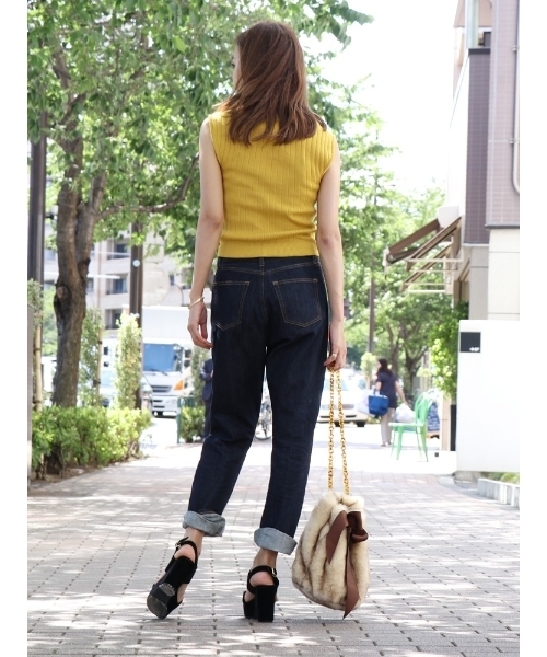 dazzlin（ダズリン）の「フレンチスリーブニットトップス（ニット/セーター・レディース・ブラック/パープル/マスタード・FREE）」の14枚目の写真