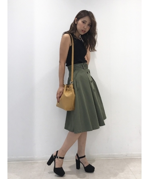 dazzlin（ダズリン）の「フレンチスリーブニットトップス（ニット/セーター・レディース・ブラック/パープル/マスタード・FREE）」の8枚目の写真