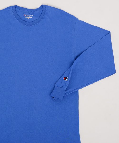Champion（チャンピオン）の「Champion Authentic T-SHIRTS/ チャンピオン コットン 長袖Tシャツ（Tシャツ/カットソー・メンズ・ホワイト/ブラック/グレー/ネイビー/レッド/ロイヤルブルー・L/M/S/XL）」の7枚目の写真