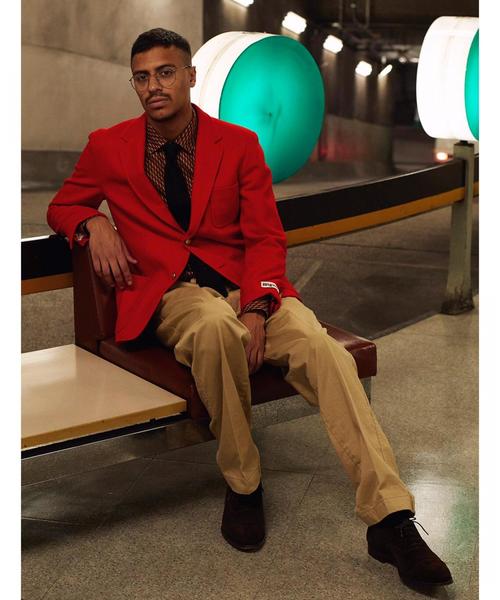 NIGOLD（ニゴールド）の「NIGOLD by UNITED ARROWS(ニゴールド バイ ユナイテッドアローズ) MELTON 2B BLAZER ◆（テーラードジャケット・メンズ・レッド/ネイビー・48/46/50/44）」の8枚目の写真