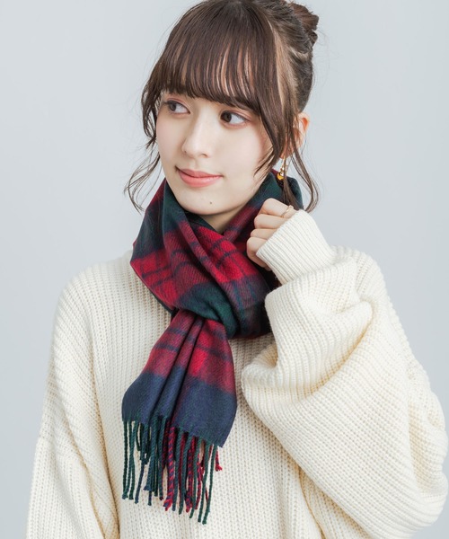 Rocky Monroe(ロッキーモンロー)の「日本製フリンジ付きアクリルマフラー(マフラー・メンズ・その他8/その他6/その他1/その他9/ピンク/その他12/ホワイト/その他11/その他10/ベージュ/その他5/その他7/その他3/その他13/ブラック/グレー/オレンジ/その他14/その他4/その他2・FREE)」の13枚目の写真