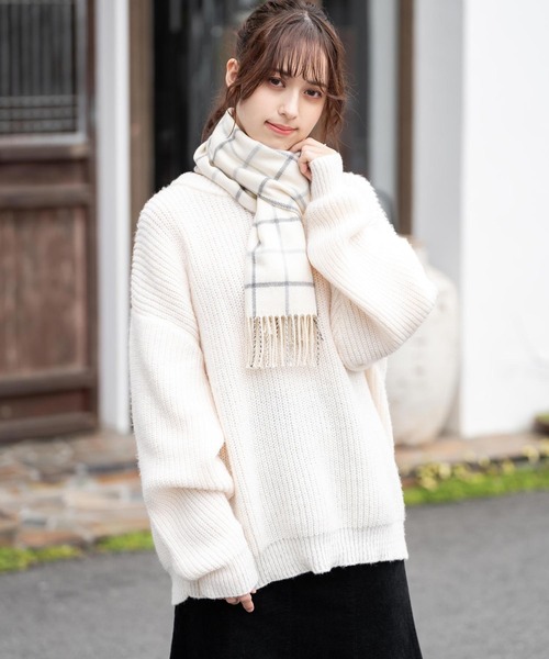 Rocky Monroe(ロッキーモンロー)の「日本製フリンジ付きアクリルマフラー(マフラー・メンズ・その他8/その他6/その他1/その他9/ピンク/その他12/ホワイト/その他11/その他10/ベージュ/その他5/その他7/その他3/その他13/ブラック/グレー/オレンジ/その他14/その他4/その他2・FREE)」の22枚目の写真