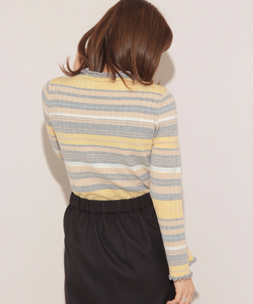 apres jour(アプレジュール)の「リブニット袖フレア【ZOZOTOWN限定アイテム】(ニット/セーター・レディース・ブラック/オフホワイト/ピンク/イエロー/ライトピンク・フリー)」の17枚目の写真