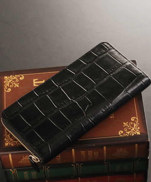 クロコダイル型押し長財布（財布）｜Mia Borsa（ミアボルサ）の