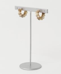 【marinaJEWELRY】African Opal W wrapped earring