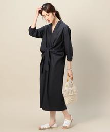 BEAUTY&YOUTH UNITED ARROWS | BY フロントリボン7分袖ワンピース(ワンピース)