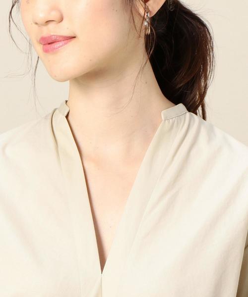 BEAUTY&YOUTH UNITED ARROWS（ビューティーアンドユースユナイテッドアローズ）の「BY フロントリボン7分袖ワンピース（ワンピース・レディース・ベージュ/イエロー/ネイビー・FREE）」の10枚目の写真