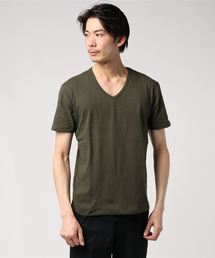 メンズのtシャツ カットソー グリーン カーキ 緑色系 Vネック ファッション通販 Zozotown