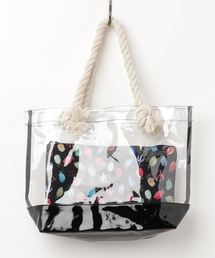 【OP】プールバッグ/トートバッグ ビーチ プール リゾート ポーチ パイナップル柄 スケルトン