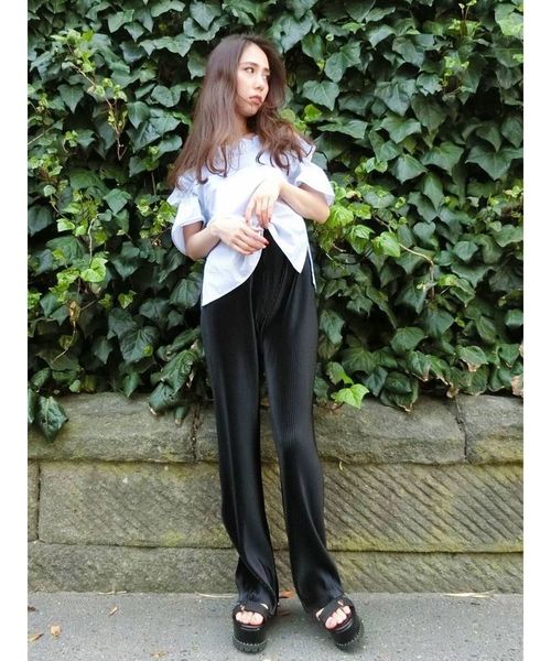 EMODA(エモダ)の「バルキーテープマークサンダル(サンダル・レディース・ホワイト/ブラック・MEDIUM/SMALL/LARGE)」の7枚目の写真