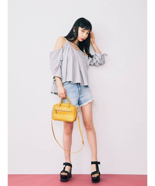 EMODA(エモダ)の「バルキーテープマークサンダル(サンダル・レディース・ホワイト/ブラック・MEDIUM/SMALL/LARGE)」の9枚目の写真