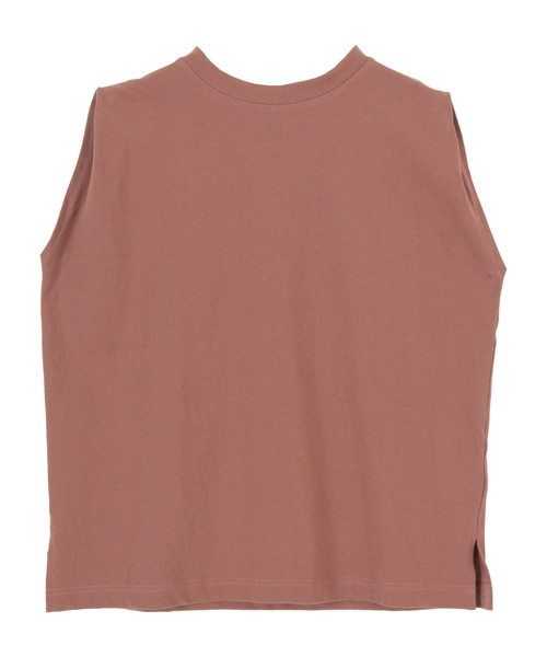 titivate（ティティベイト）の「ﾀｯｸﾉｰｽﾘｰﾌﾞｶｯﾄｿｰﾌﾟﾙｵｰﾊﾞｰ（Tシャツ/カットソー・レディース・ホワイト/ブラック/ライトブラウン/グリーン/イエロー・S/M/L）」の3枚目の写真