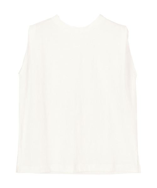 titivate（ティティベイト）の「ﾀｯｸﾉｰｽﾘｰﾌﾞｶｯﾄｿｰﾌﾟﾙｵｰﾊﾞｰ（Tシャツ/カットソー・レディース・ホワイト/ブラック/ライトブラウン/グリーン/イエロー・S/M/L）」の6枚目の写真