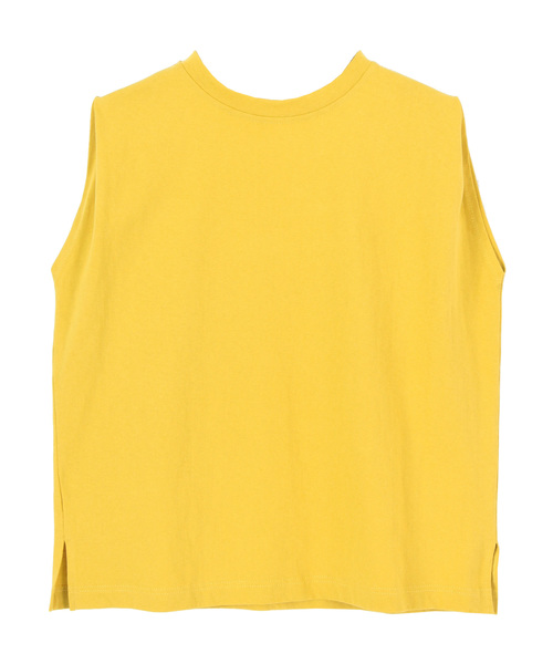 titivate（ティティベイト）の「ﾀｯｸﾉｰｽﾘｰﾌﾞｶｯﾄｿｰﾌﾟﾙｵｰﾊﾞｰ（Tシャツ/カットソー・レディース・ホワイト/ブラック/ライトブラウン/グリーン/イエロー・S/M/L）」の8枚目の写真