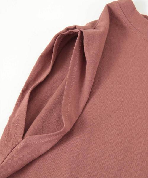 titivate（ティティベイト）の「ﾀｯｸﾉｰｽﾘｰﾌﾞｶｯﾄｿｰﾌﾟﾙｵｰﾊﾞｰ（Tシャツ/カットソー・レディース・ホワイト/ブラック/ライトブラウン/グリーン/イエロー・S/M/L）」の13枚目の写真