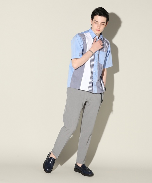 JOURNAL STANDARD relume（ジャーナルスタンダード　レリューム）の「SOLOTEX(R) ショートスリーブ クレイジーパターンシャツ#（シャツ/ブラウス・メンズ・ホワイト/スカイブルー・MEDIUM/LARGE）」の5枚目の写真