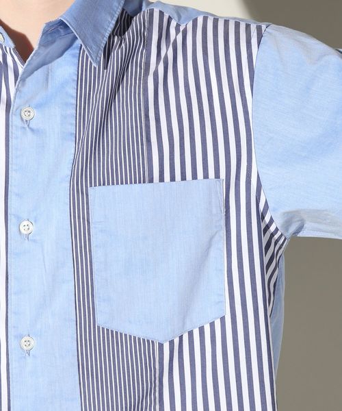 JOURNAL STANDARD relume（ジャーナルスタンダード　レリューム）の「SOLOTEX(R) ショートスリーブ クレイジーパターンシャツ#（シャツ/ブラウス・メンズ・ホワイト/スカイブルー・MEDIUM/LARGE）」の9枚目の写真