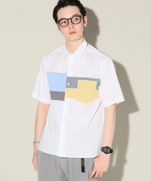 JOURNAL STANDARD relume（ジャーナルスタンダード　レリューム）の「SOLOTEX(R) ショートスリーブ クレイジーパターンシャツ#（シャツ/ブラウス・メンズ・ホワイト/スカイブルー・MEDIUM/LARGE）」の15枚目の写真