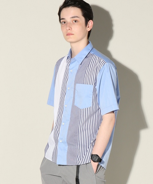 JOURNAL STANDARD relume（ジャーナルスタンダード　レリューム）の「SOLOTEX(R) ショートスリーブ クレイジーパターンシャツ#（シャツ/ブラウス・メンズ・ホワイト/スカイブルー・MEDIUM/LARGE）」の16枚目の写真