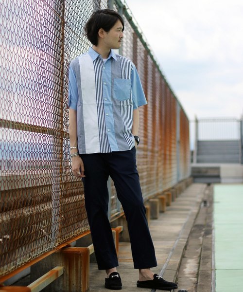 JOURNAL STANDARD relume（ジャーナルスタンダード　レリューム）の「SOLOTEX(R) ショートスリーブ クレイジーパターンシャツ#（シャツ/ブラウス・メンズ・ホワイト/スカイブルー・MEDIUM/LARGE）」の20枚目の写真