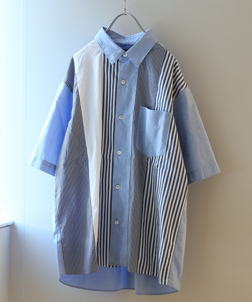 JOURNAL STANDARD relume（ジャーナルスタンダード　レリューム）の「SOLOTEX(R) ショートスリーブ クレイジーパターンシャツ#（シャツ/ブラウス・メンズ・ホワイト/スカイブルー・MEDIUM/LARGE）」の21枚目の写真