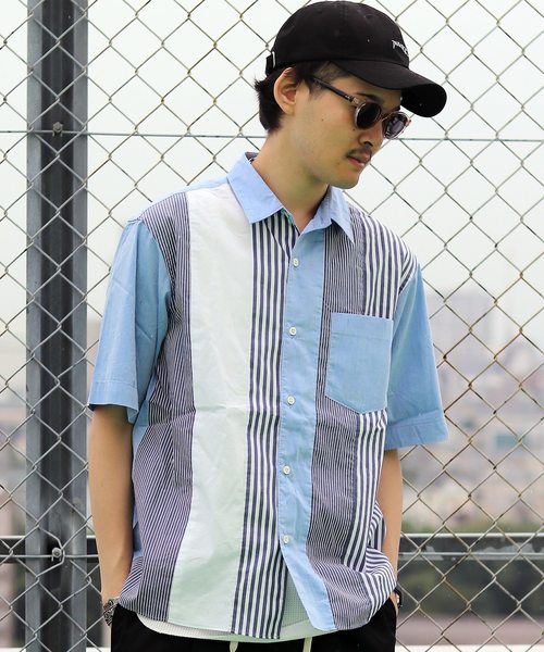 JOURNAL STANDARD relume（ジャーナルスタンダード　レリューム）の「SOLOTEX(R) ショートスリーブ クレイジーパターンシャツ#（シャツ/ブラウス・メンズ・ホワイト/スカイブルー・MEDIUM/LARGE）」の22枚目の写真