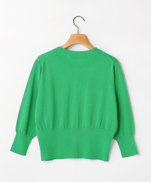 Tiara（ティアラ）の「ウエストコンシャス丸首カーディガン（カーディガン/ボレロ・レディース・ブルー/グリーン/ライトベージュ・FREE）」の4枚目の写真