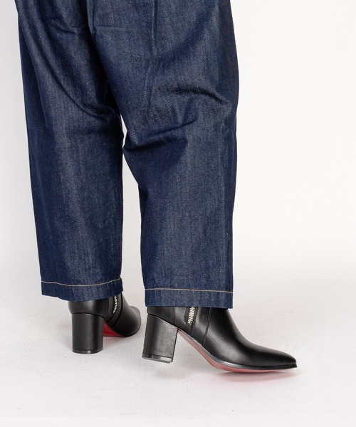 endevice(エンデヴァイス)の「ダブル メタルジップ ヒールブーツ / ハイヒール(ブーツ・メンズ・ブラック/レッド・44/40/42)」の15枚目の写真