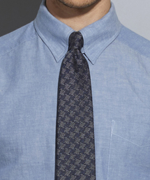 Cricket（クリケット）の「「Cricket」クリケット イタリア製生地 綿・毛混千鳥柄ネクタイ（ネクタイ・メンズ）」