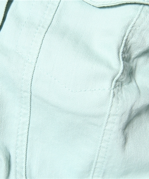 Auntie Rosa（アンティローザ）の「カラーデニムJK（デニムジャケット・レディース・ピンク/ライトブルー・LARGE/MEDIUM/SMALL）」の11枚目の写真
