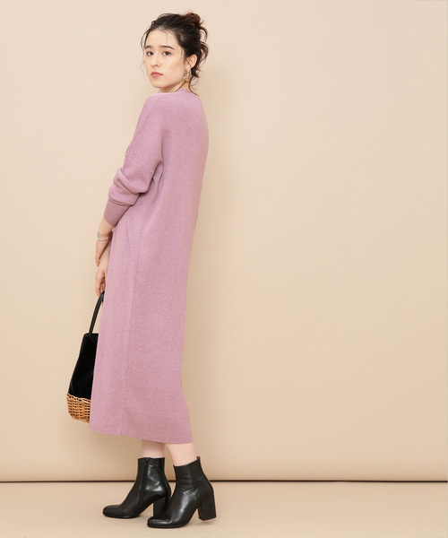 ADAM ET ROPE'（アダムエロペ）の「リブアシンメトリーワンピース