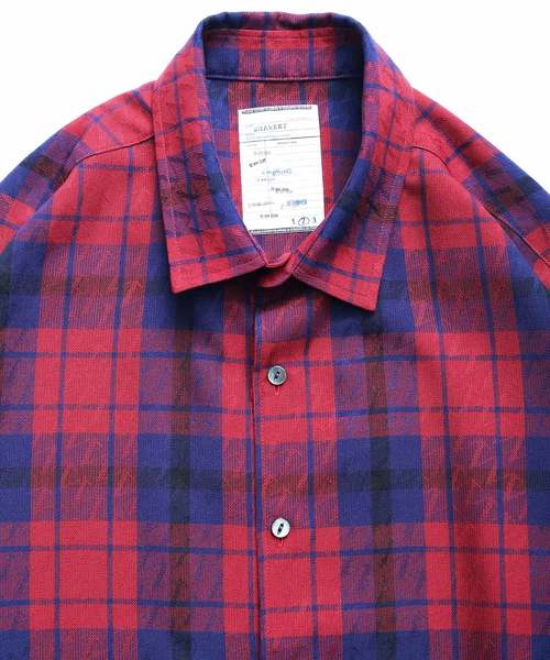 SHAREEF(シャリーフ)の「CHECK JACQUARD L/S SHIRTS(シャツ/ブラウス・メンズ・ブラック系その他/レッド系その他・1/2/3)」の14枚目の写真