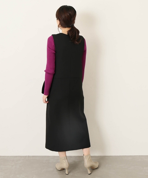 journal standard L'essage(ジャーナルスタンダードレサージュ)の「ダブルクロスラップワンピース◆(ワンピース・レディース・ブラック・FREE)」の15枚目の写真