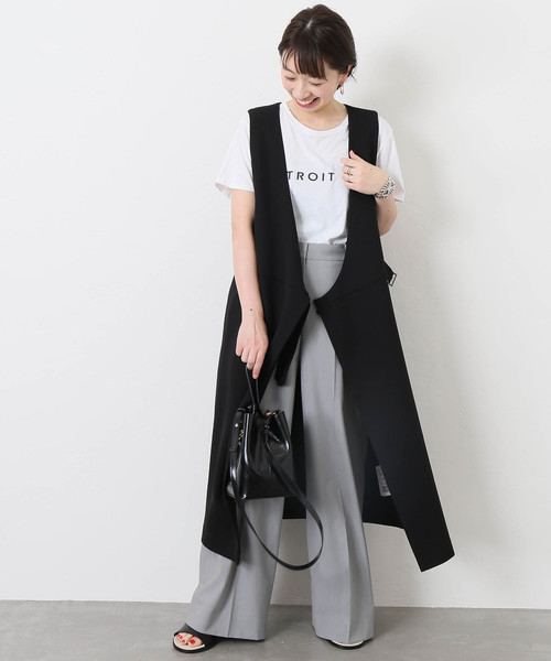 【美品】L’ESSAGE ジャーナルスタンダード ダブルクロスラップワンピース journal standard L'essage（ジャーナルスタンダードレサージュ