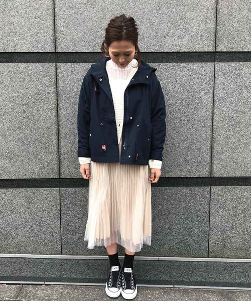 meJane（ミージェーン）の「チュール×サテンプリーツスカート（スカート・レディース・ブラック/ベージュ/グレー・フリー）」の18枚目の写真