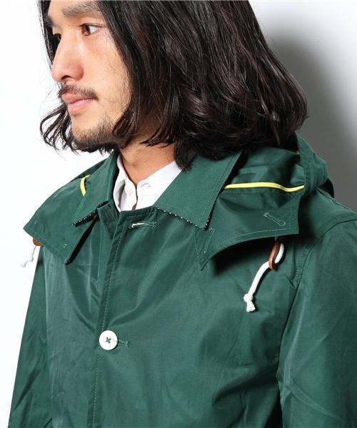 WEGO（ウィゴー）の「WEGO/リムーバブルフーデッドコート（ステンカラーコート・メンズ・ベージュ/グリーン/ブルー・LARGE/MEDIUM）」の11枚目の写真