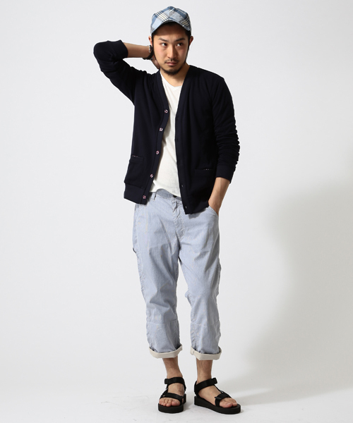 BEAMS（ビームス）の「○BEAMS / ワンウォッシュ 裾裏 ペインター クロップドパンツ（チノパンツ・メンズ・ブルー/ネイビー/その他1・SMALL/MEDIUM/LARGE/X-LARGE）」の15枚目の写真