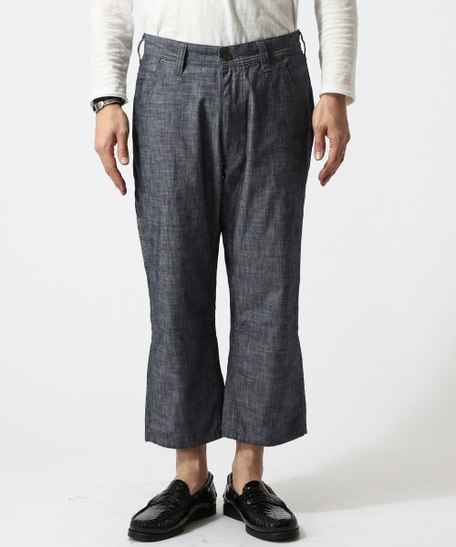 BEAMS（ビームス）の「○BEAMS / ワンウォッシュ 裾裏 ペインター クロップドパンツ（チノパンツ・メンズ・ブルー/ネイビー/その他1・SMALL/MEDIUM/LARGE/X-LARGE）」の4枚目の写真