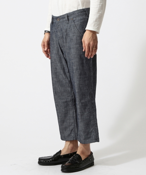 BEAMS（ビームス）の「○BEAMS / ワンウォッシュ 裾裏 ペインター クロップドパンツ（チノパンツ・メンズ・ブルー/ネイビー/その他1・SMALL/MEDIUM/LARGE/X-LARGE）」の5枚目の写真